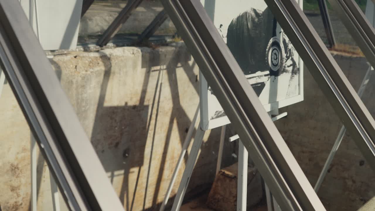 북부 마리아나 제도의 티니안에 있는 원자폭탄 충전 구 ⁇ 이 1번의 근접 촬영