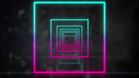animation of squares on black background