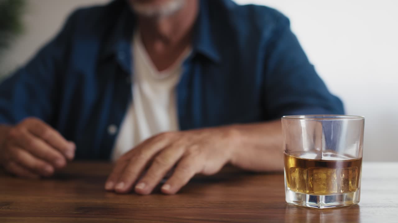 알코올 문제가 있는 고령 백인 남성.
