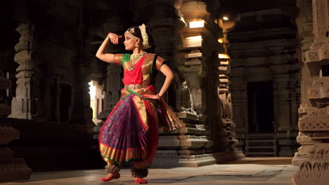 indian classical dance performance in a historic temple