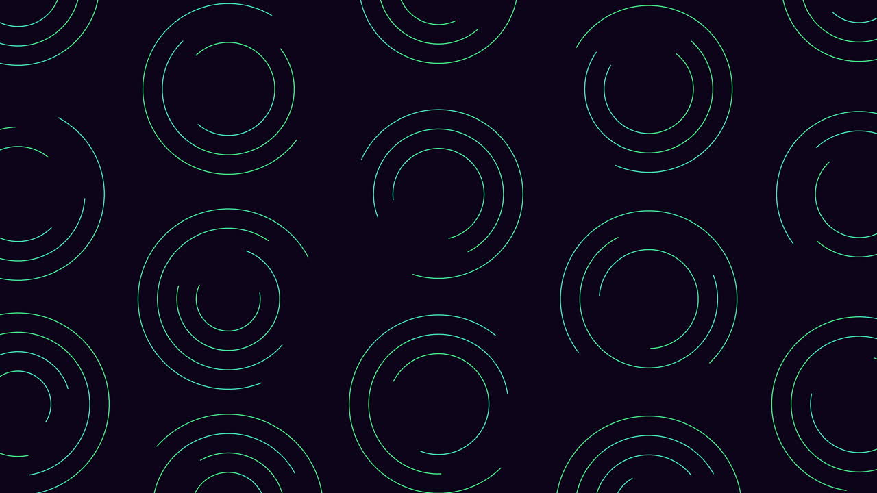 역동적인 검은색과 파란색의 원형 패턴과 흥미진진한 선