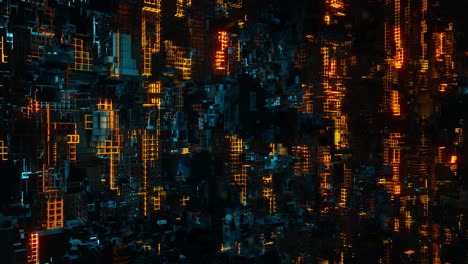 abstract digital network data visualization
