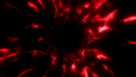 futuristic sci-fi energy tunnel in space glowing lights 3d rendering