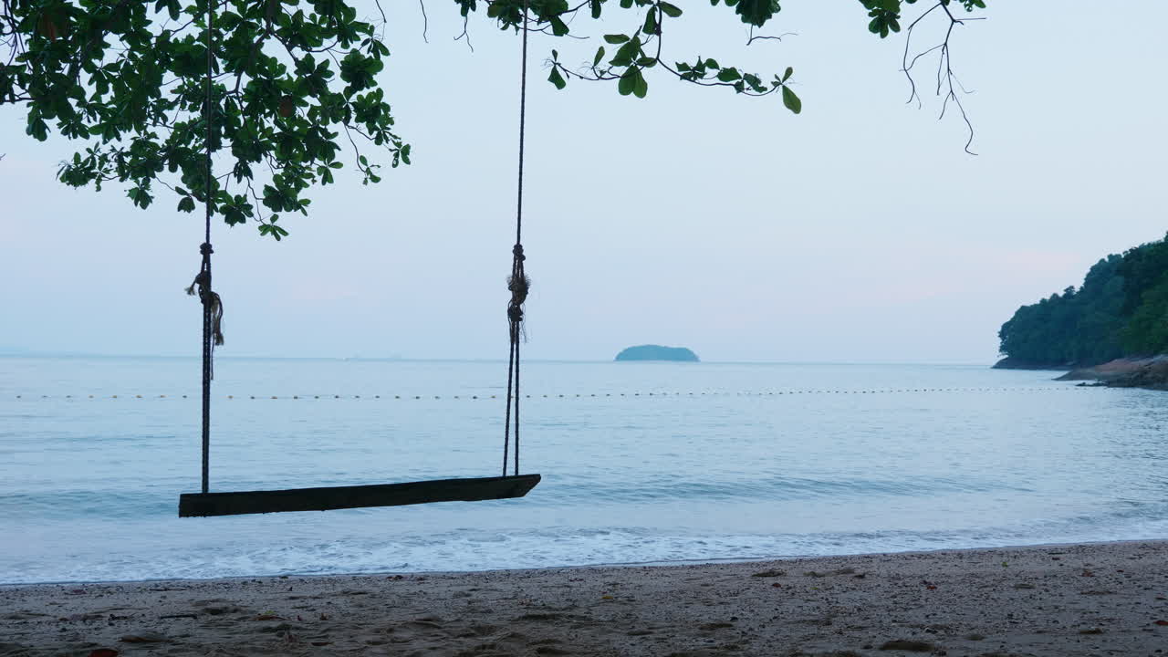 Tranquil Beach Swing