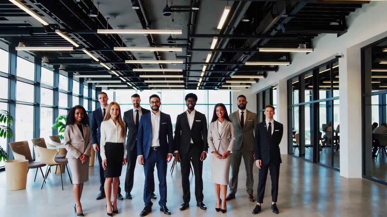 Diverse Business Team in Modern Office