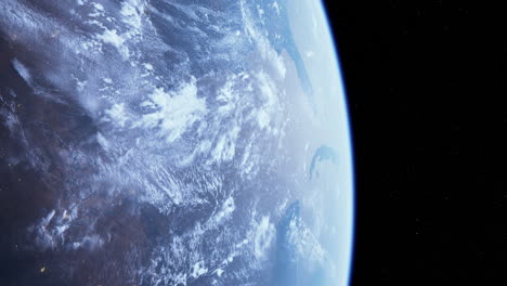 impresionante vista de la tierra desde el espacio por la noche