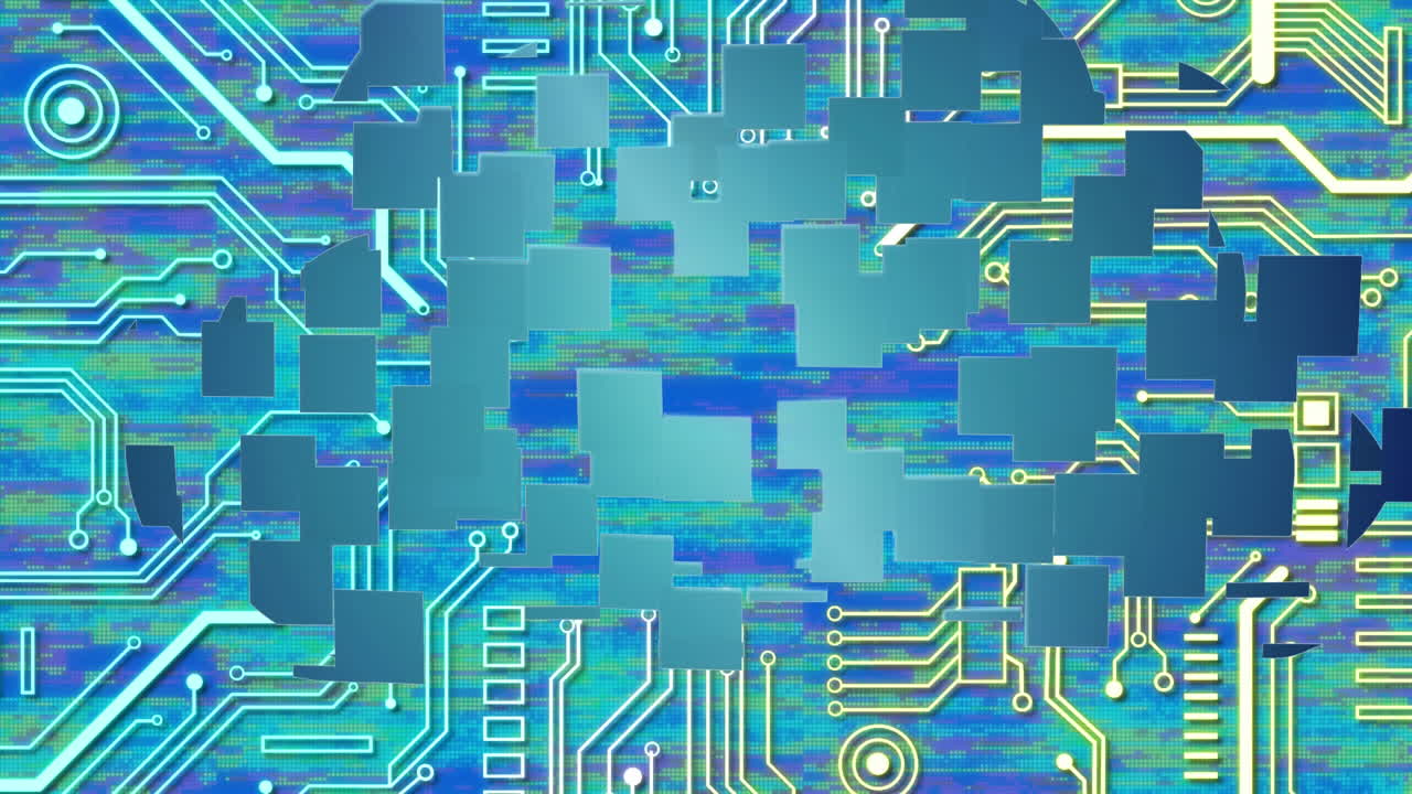 Cloud icon against microprocessor connections
