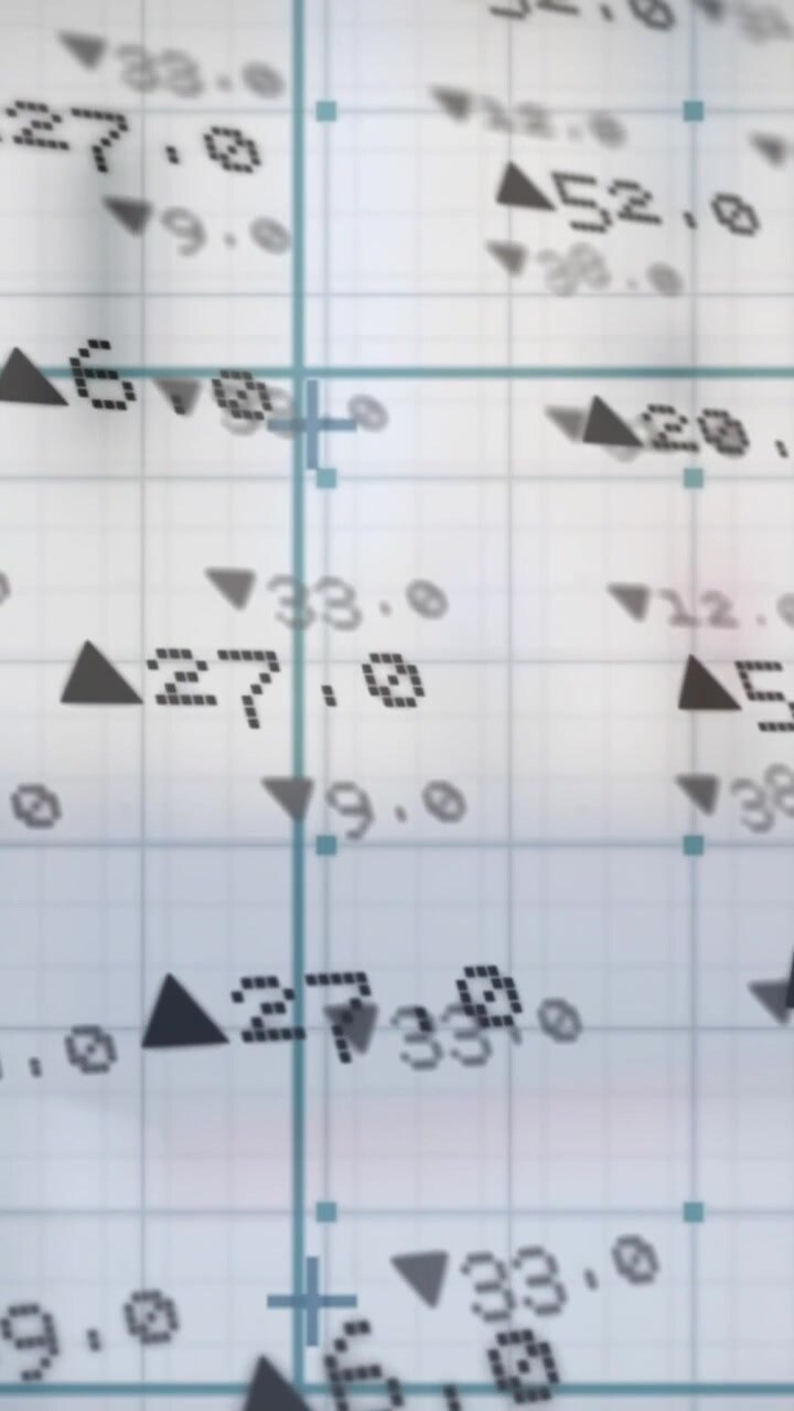 Animation of statistical data processing over cityscape