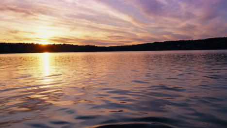 sunset water splash