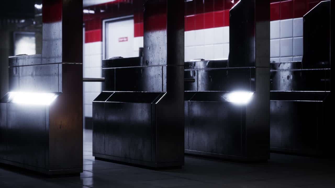 코로나19 전염병 기간 동안 비어있는 기차역