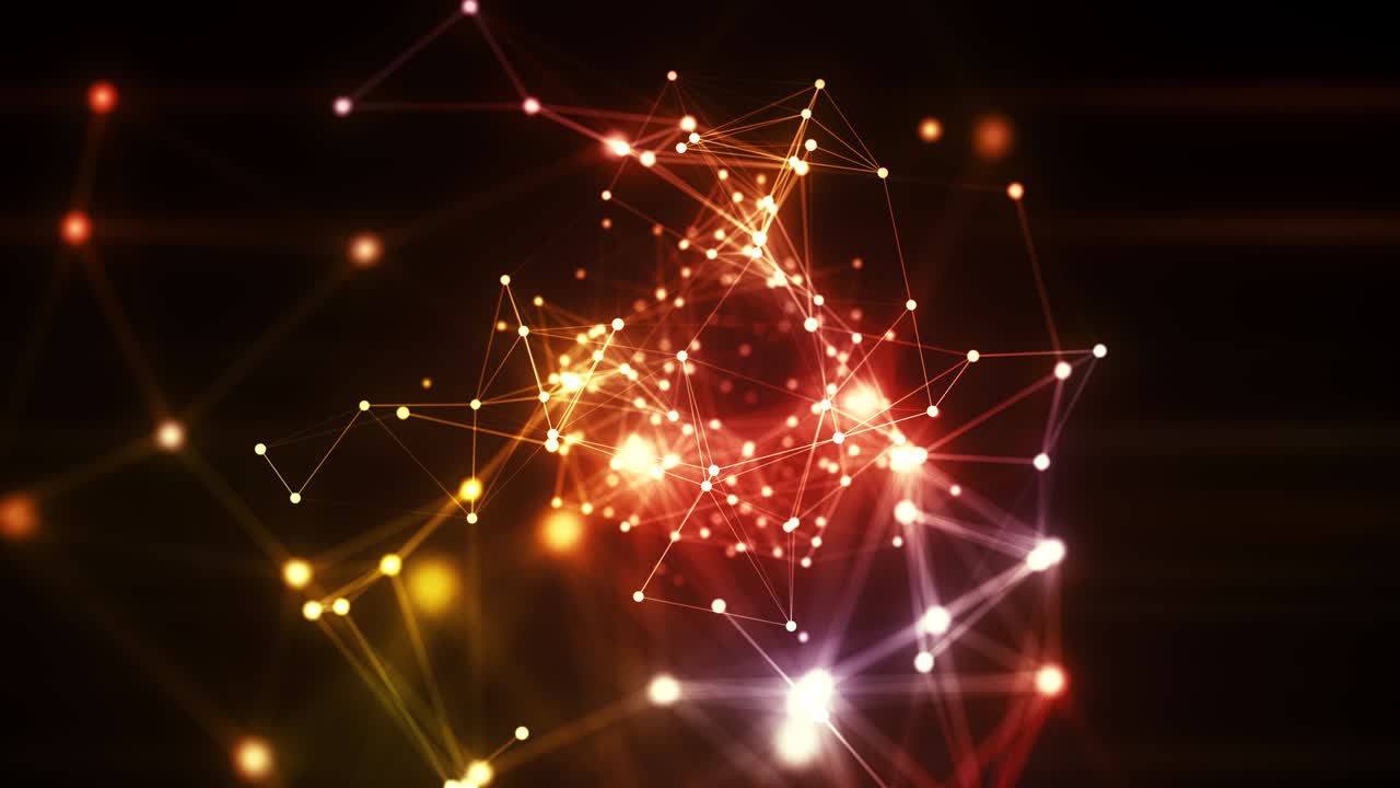 concepto de animación del plexo formas de bucle