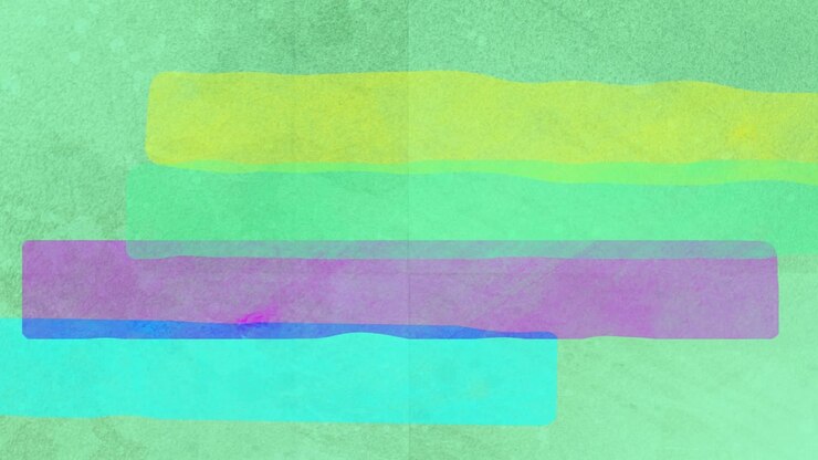 Animation of pastel coloured stripes, on surf green background