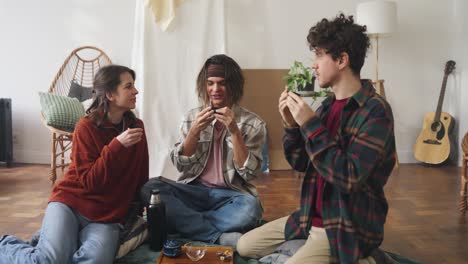 friends enjoying tea together