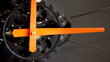 engranajes de reloj mecánicos retro oxidados