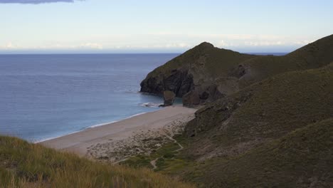 Sea-waving-near-sandy-beach