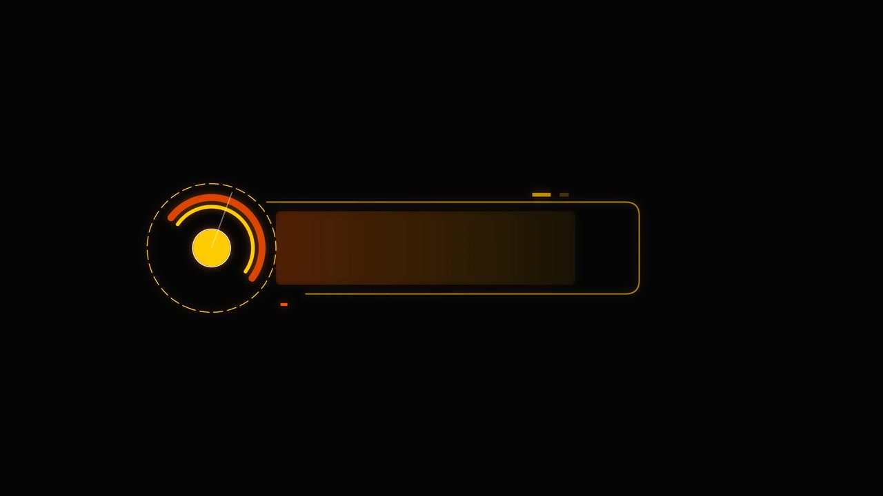 Animated Digital Lower Third Graphic with Futuristic HUD Elements
