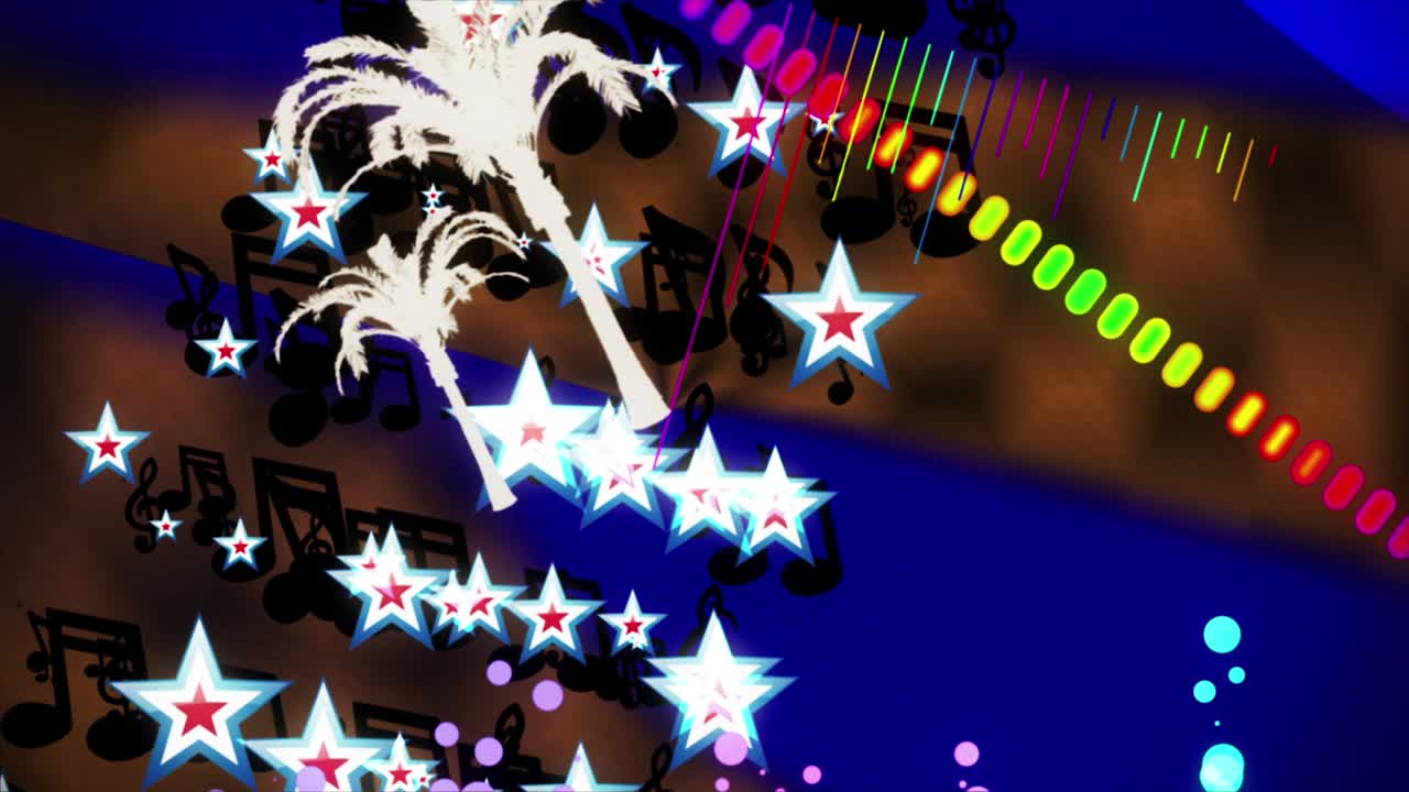 음악 스트럼 빈티지 vj 루프