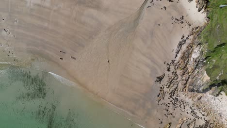 relaxing on the beach drone cinematic 4k