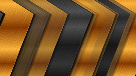flechas de textura brillantes doradas y negras fondo de movimiento abstracto