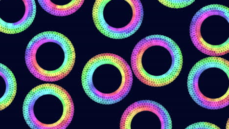 Abstract-colorful-circles-geometric-pattern-in-rows