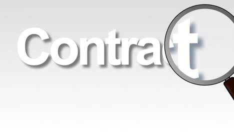 Magnifying Glass over a contract