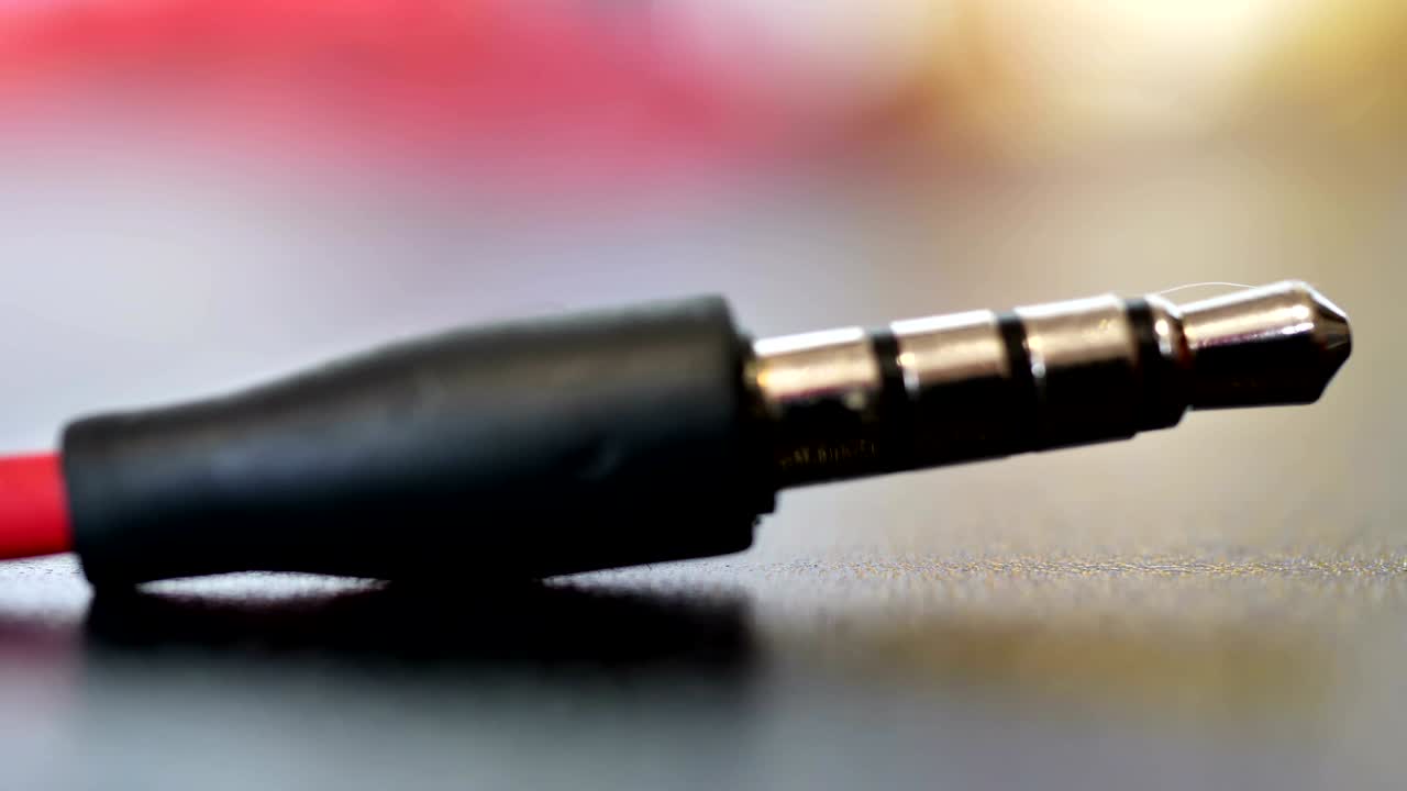 jack de auriculares para el enfoque macro