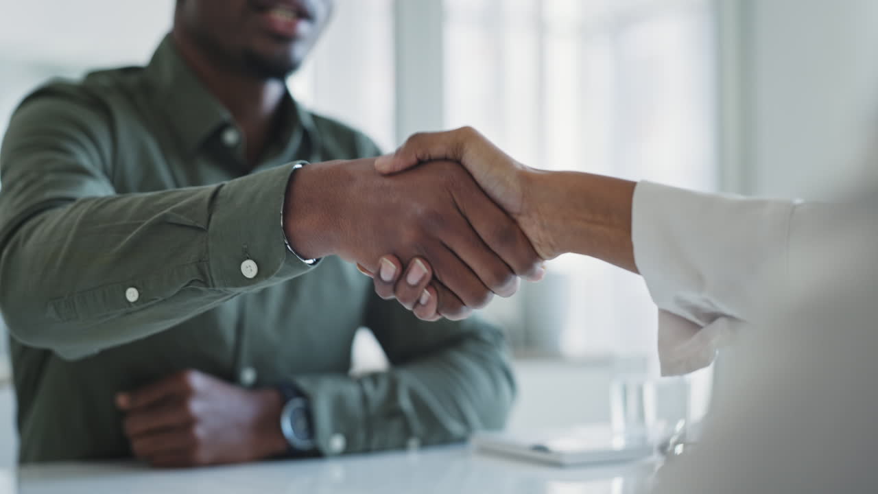 Business people, handshake and agreement