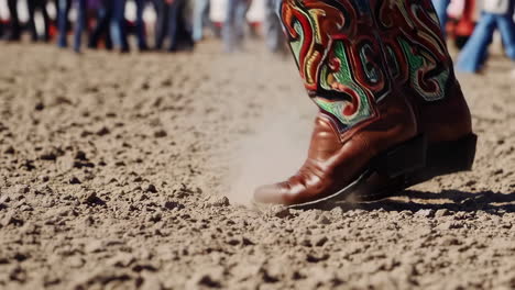 cowboy boots in action