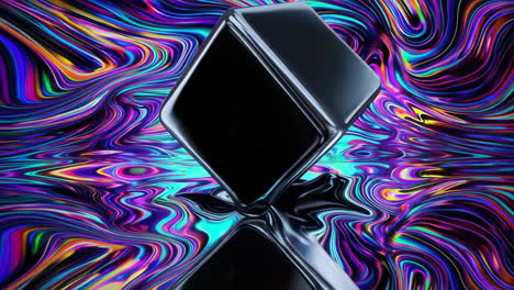 abstract liquid cubes