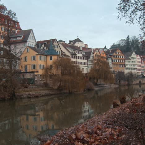 tuebingen from the bridge on neckar river