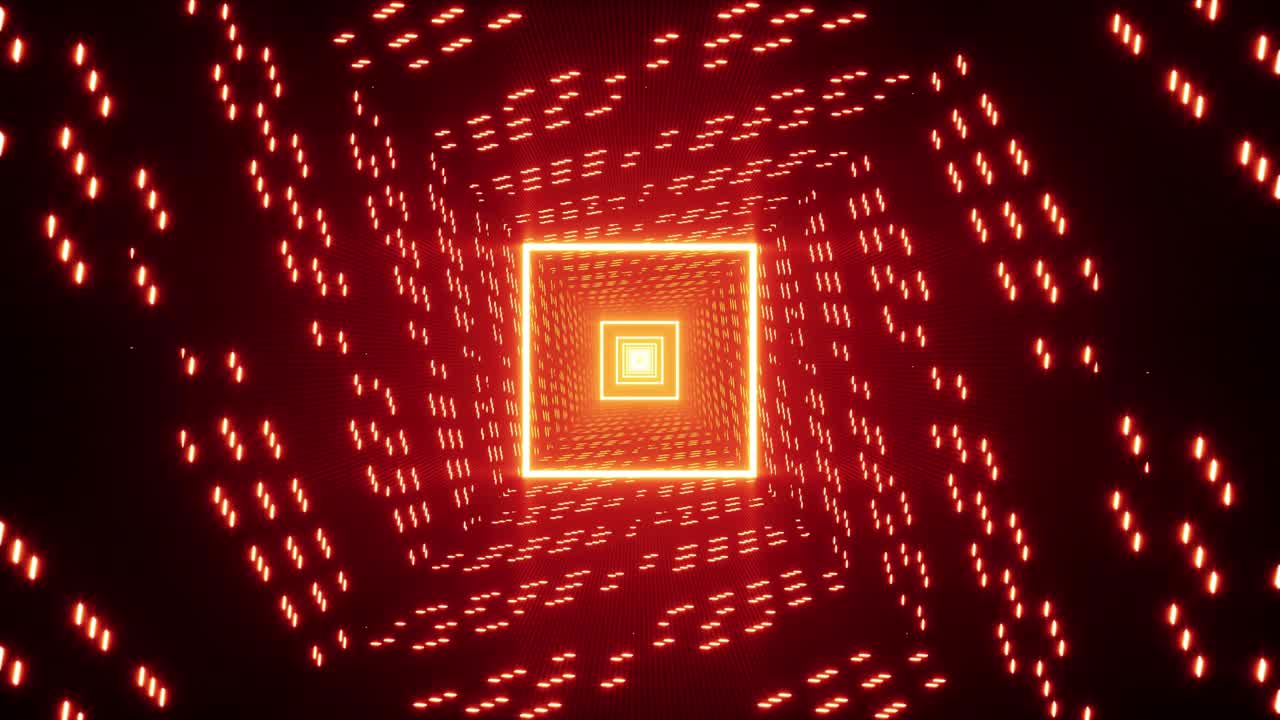 la luz naranja cuadrada parpadeante vj bucle