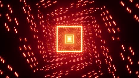 blinking square orange light vj loop