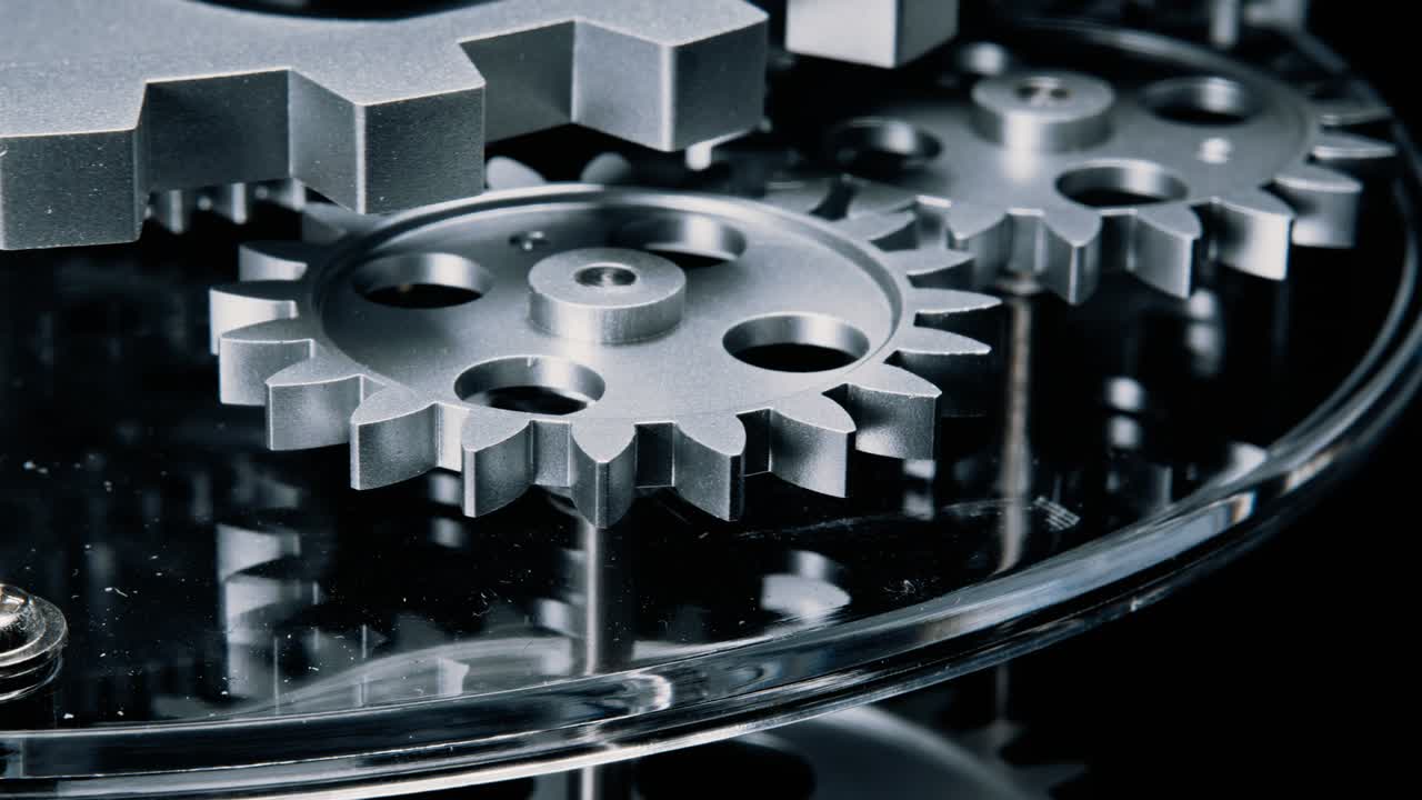 레트로 그룬지 산업 기계 시계 기어