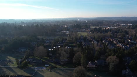 4K-aerial-drone-shot-overlooking-Pacific-Northwest