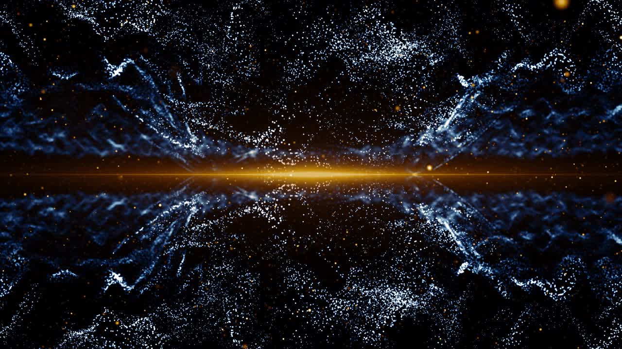 Particles dust abstract light bokeh motion titles cinematic background loop