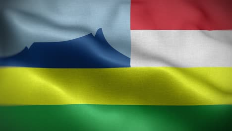 kota kinabalu malaysia flag loop background 4k