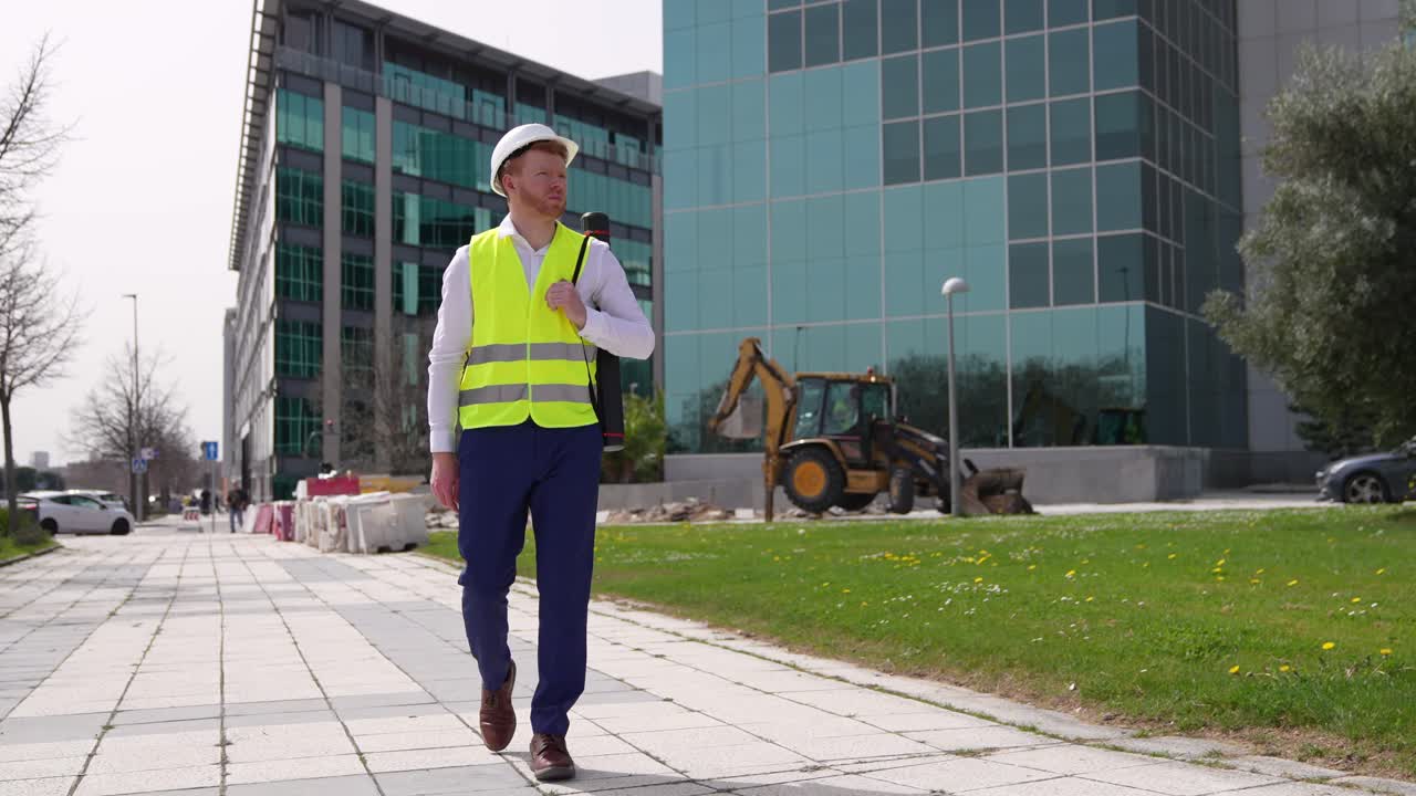Trabajador de la construcción en el sitio