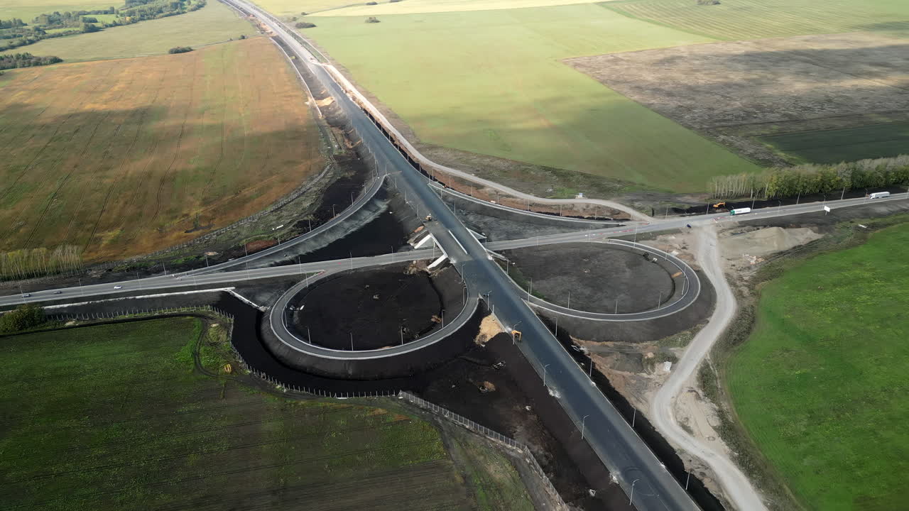 Highway Interchange Under Construction