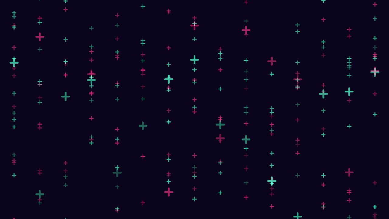 patrón cruzado de puntos rosados y verdes sobre fondo negro