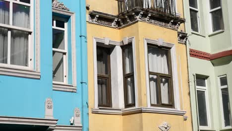 colorful european townhouses