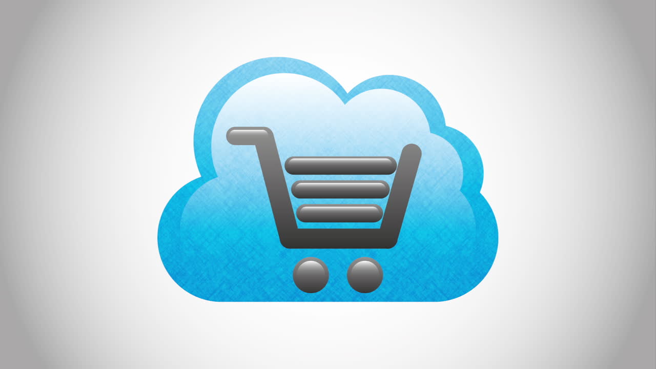 carrito de compras en la nube
