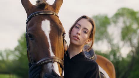 woman and horse