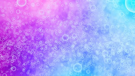 abstract background motion with moving soap bubbles