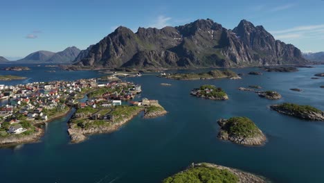 Henningsvaer-Lofoten-is-an-archipelago-in-the-county-of-Nordland,-Norway.