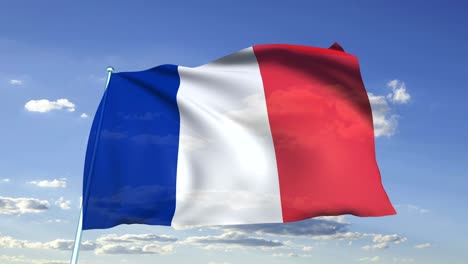 bandera de francia (en bucle)