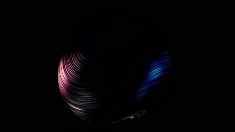 diseño de esfera abstractamente colorido