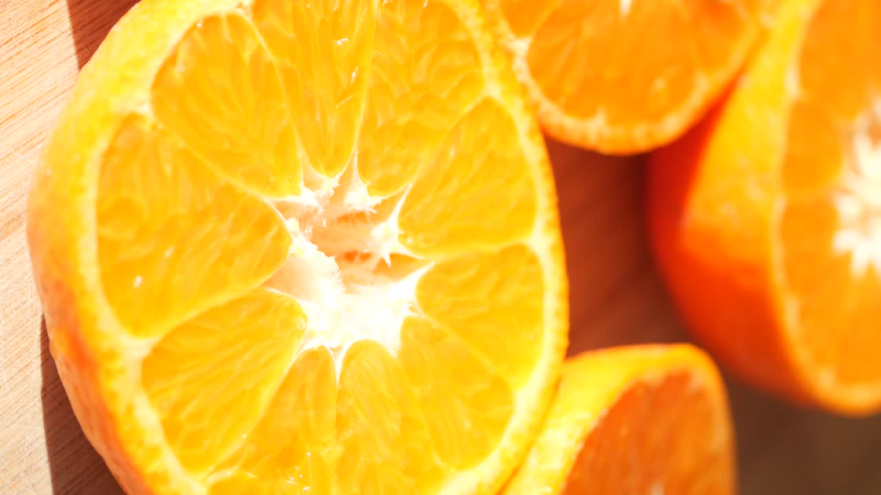 Close-up di fette di arance