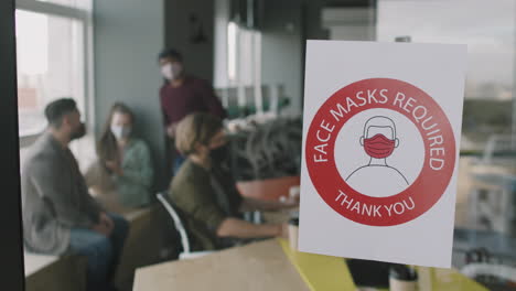 office safety guidelines with face masks