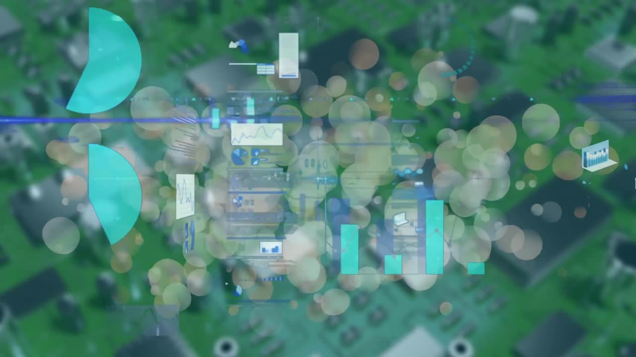 마이크로프로세서 연결에 대한 통계 데이터 처리에 대한 빛의 반점