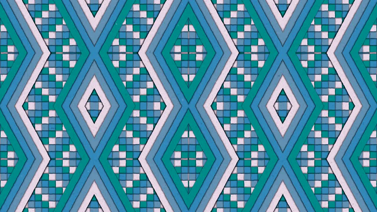 칼레도스코프 모양의 줄무와 사각형, 다채로운 이 없는 이 있는 배경